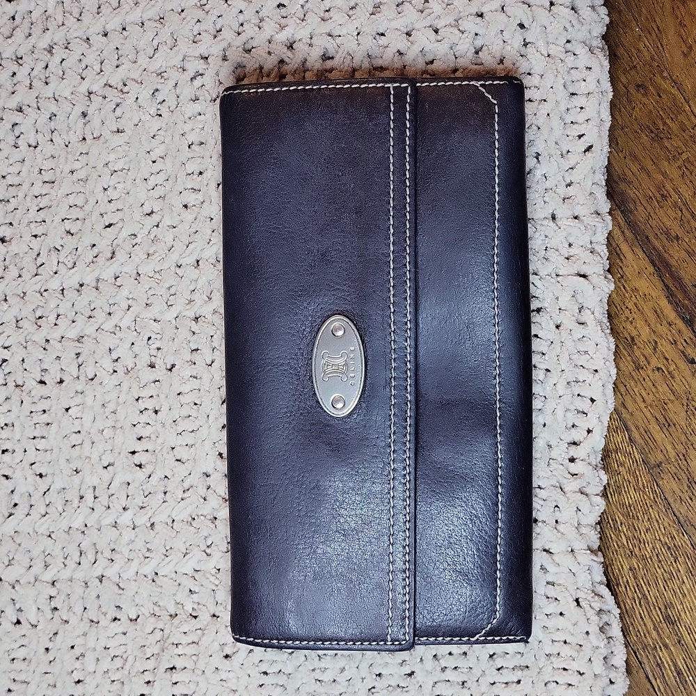 Celine Leather Long Wallet